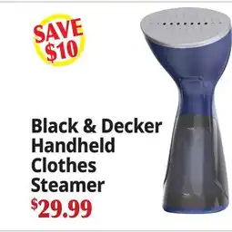 Ocean State Job Lot Black & Decker Handheld Clothes Steamer offer