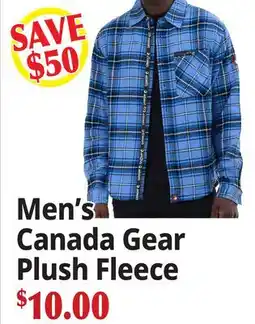 Ocean State Job Lot Men's Canada Gear Plush Fleece offer