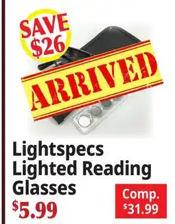 Ocean State Job Lot Lightspecs Lighted Reading Glasses offer