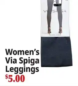 Ocean State Job Lot Women's Via Spiga Leggings offer