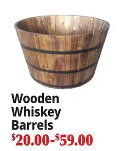 Ocean State Job Lot Wooden Whiskey Barrels offer