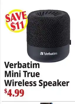 Ocean State Job Lot Verbatim Mini True Wireless Speaker offer