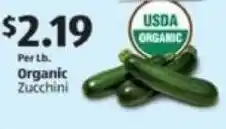 Aldi Organic Zucchini offer