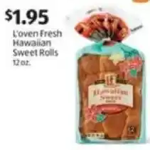Aldi L'oven Fresh Hawaiian Sweet Rolls offer