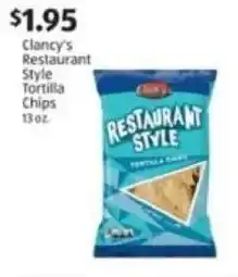 Aldi Clancy's Restaurant Style Tortilla Chips offer