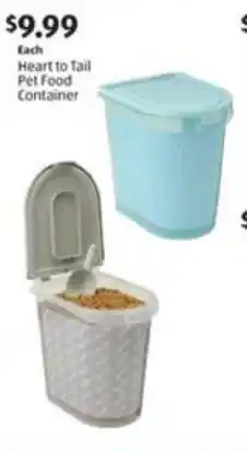 Aldi Heart to Tail Pet Food Container offer