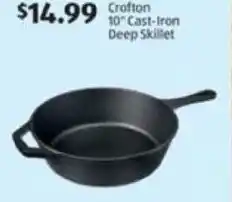 Aldi Crofton 10" Cast-Iron Deep Skillet offer