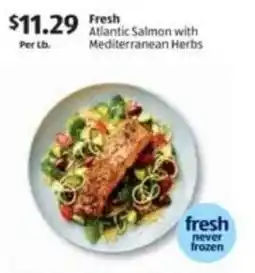 Aldi Fresh Atlantic Salmon with Mediterranean Herbs offer