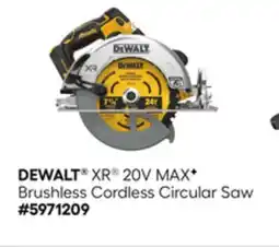 Lowe's DEWALT XR 20V MAXF Brushless Cordless Circular Saw offer