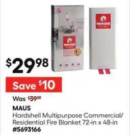 Lowe's MAUS Hardshell Multipurpose Commercial/ Residential Fire Blanket offer
