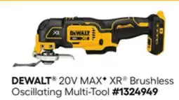 Lowe's DEWALT 20V MAXF XR Brushless Oscillating Multi-Tool offer