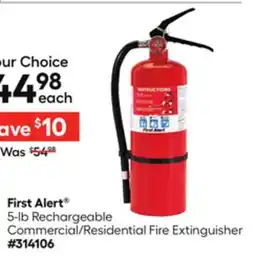 Lowe's First Alert 5-lb Rechargeable Commercial/Residential Fire Extinguisher offer