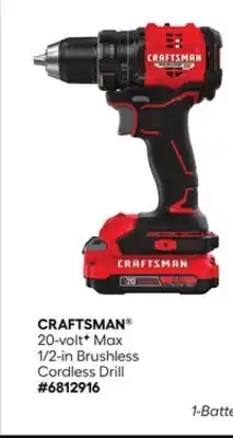 Lowe's 20-volt♦ Max 1/2-in Brushless Cordless Drill offer