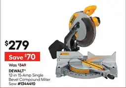Lowe's DEWALT 12-in 15-Amp Single Bevel Compound Miter Saw offer