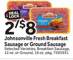 Stop&Shop Johnsonville Fresh Breakfast Sausage or Ground Sausage offer