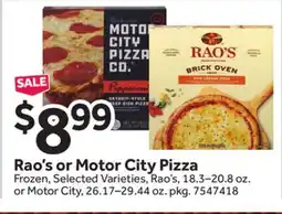 Stop&Shop Rao's or Motor City Pizza offer