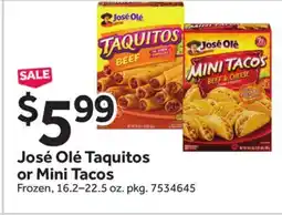 Stop&Shop José Olé Taquitos or Mini Tacos offer