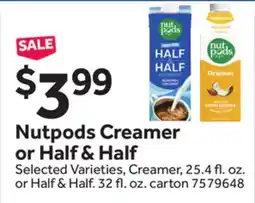 Stop&Shop Nutpods Creamer or Half & Half offer