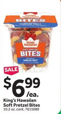 Stop&Shop King's Hawaiian Soft Pretzel Bites offer