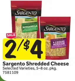 Stop&Shop Sargento Shredded Cheese offer