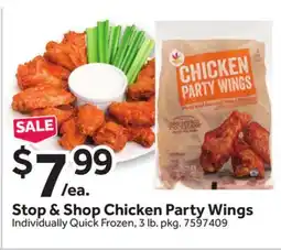 Stop&Shop Stop & Shop Chicken Party Wings offer