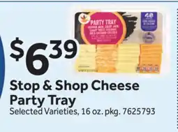 Stop&Shop Stop & Shop Cheese Party Tray offer