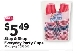 Stop&Shop Stop & Shop Everyday Party Cups offer