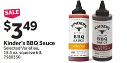 Stop&Shop Kinder's BBQ Sauce offer