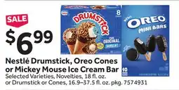 Stop&Shop Nestlé Drumstick, Oreo Cones or Mickey Mouse Ice Cream Bar offer