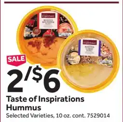 Stop&Shop Taste of Inspirations Hummus offer