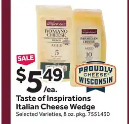 Stop&Shop Taste of Inspirations Italian Cheese Wedge offer