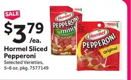 Stop&Shop Hormel Sliced Pepperoni offer