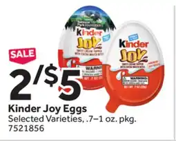 Stop&Shop Kinder Joy Eggs offer