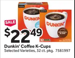 Stop&Shop Dunkin' Coffee K-Cups offer