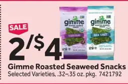 Stop&Shop Gimme Roasted Seaweed Snacks offer