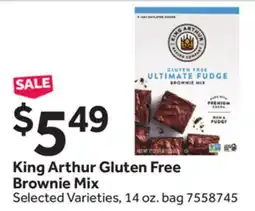 Stop&Shop King Arthur Gluten Free Brownie Mix offer