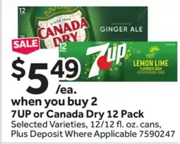 Stop&Shop 7UP or Canada Dry offer