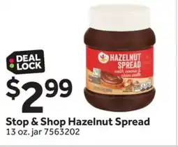 Stop&Shop Stop & Shop Hazelnut Spread offer
