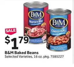 Stop&Shop B & M Baked Beans offer