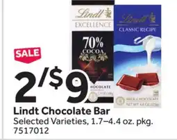 Stop&Shop Lindt Chocolate Bar offer