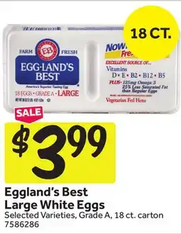 Stop&Shop Eggland's Best Large White Eggs offer