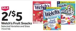 Stop&Shop Welch's Fruit Snacks offer