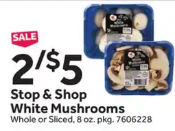 Stop&Shop Stop & Shop White Mushrooms offer