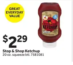 Stop&Shop Stop & Shop Ketchup offer