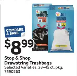 Stop&Shop Stop & Shop Drawstring Trashbags offer