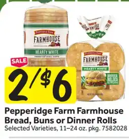Stop&Shop Pepperidge Farm Farmhouse Bread, Buns or Dinner Rolls offer