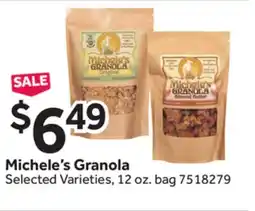 Stop&Shop Michele's Granola offer