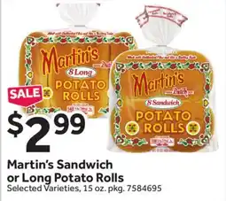 Stop&Shop Martin's Sandwich or Long Potato Rolls offer