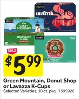 Stop&Shop Green Mountain, Donut Shop or Lavazza K-Cups offer