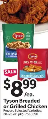 Stop&Shop Tyson Breaded or Grilled Chicken offer